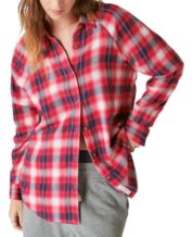 Lucky Brand Top 3X. Made in India, lightweight gauzy fabric. Red