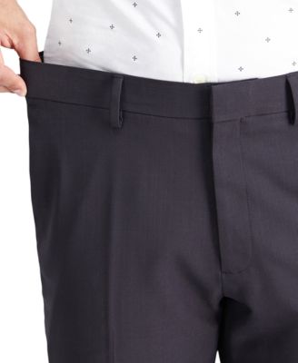 Men’s Premium Comfort Straight-Fit 4-Way Stretch Wrinkle-Free Flat-Front Dress Pants