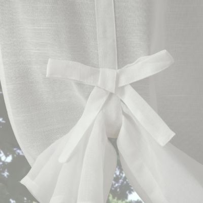 Archaeo Slub Textured Linen Blend Tie-up Balloon Window Shade