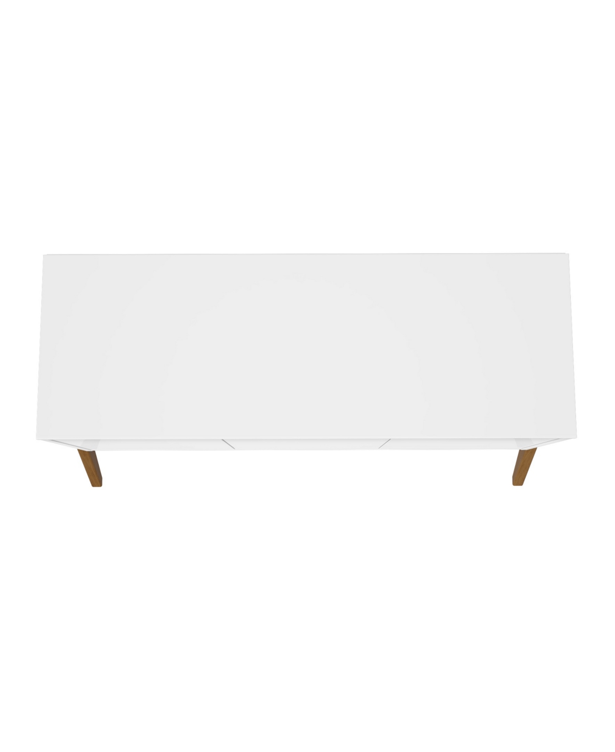 Manhattan Comfort Gales 48.50" Medium Density Fiberboard 4-shelf Sideboard In Matte White