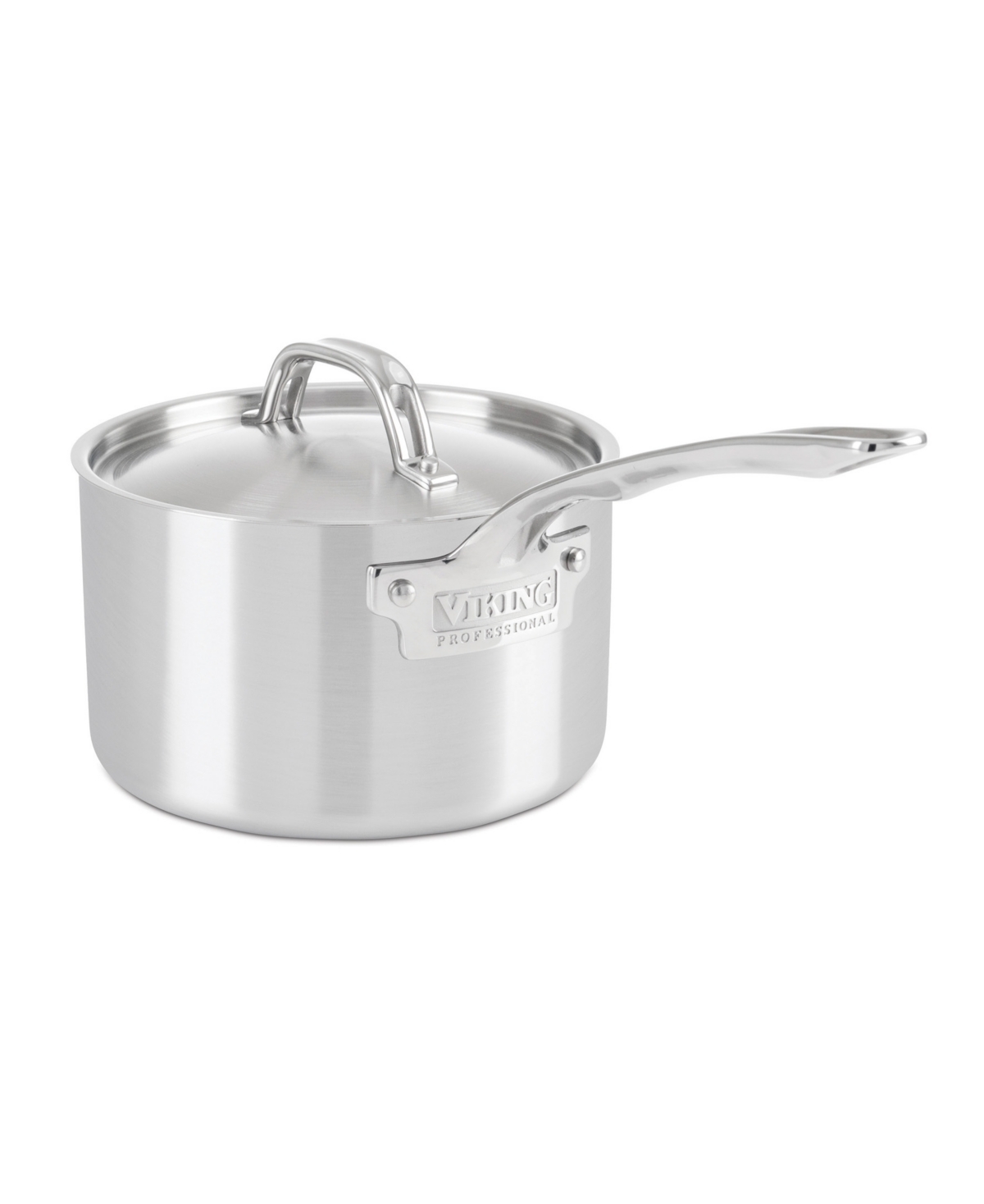 Viking Professional 5-ply Stainless Steel 3-quart Sauce Pan With Metal Lid