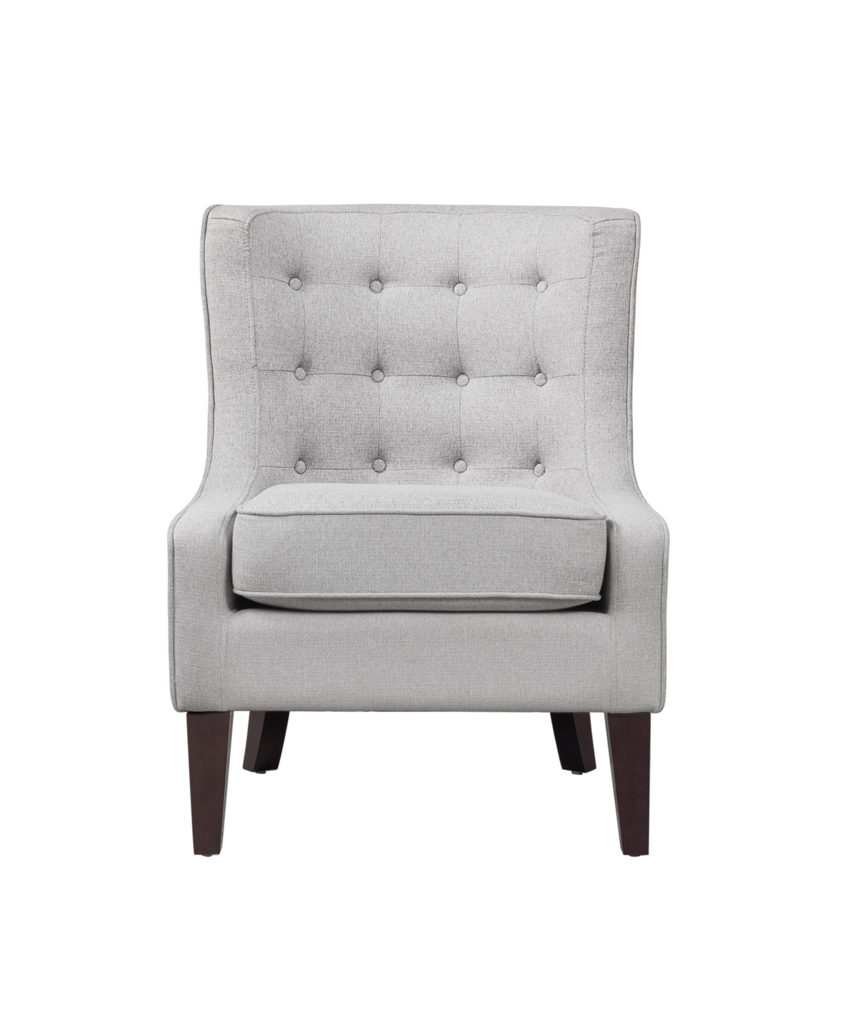 Lifestyle Solutions 36.8" Polyester Iona Accent Chair In Light Gray