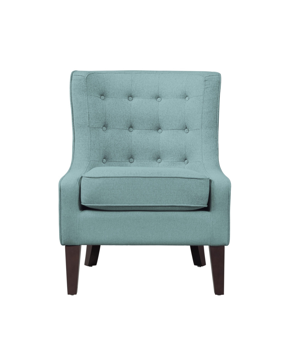 Lifestyle Solutions 36.8" Polyester Iona Accent Chair In Aqua