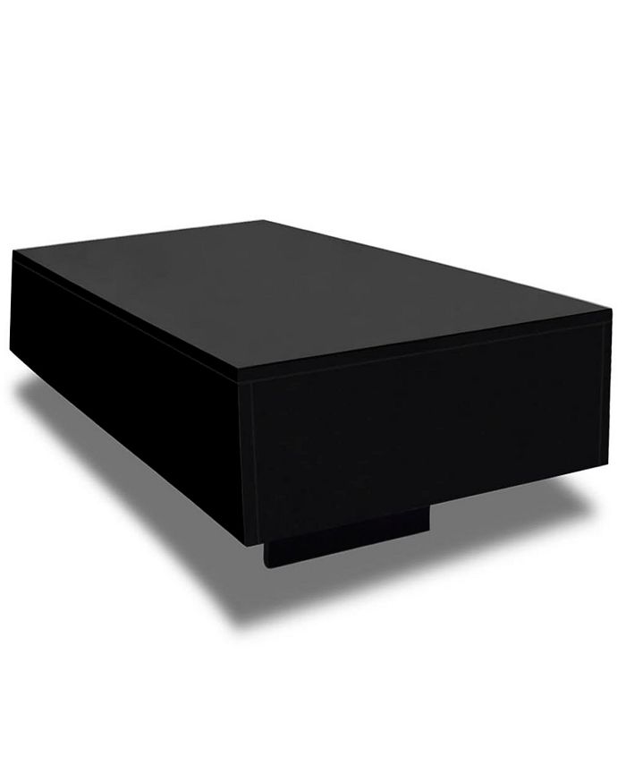 vidaXL Coffee Table High Gloss Black Macy's