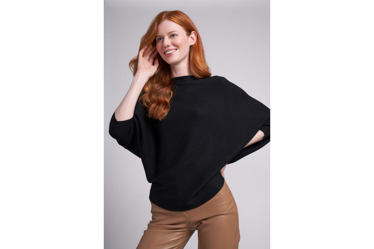 Women's Ivy Dolman Sleeve Sweater - Noir black