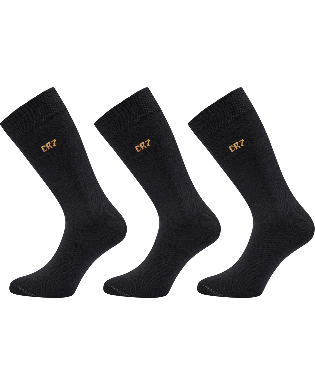Cr7 Men's Fashion Socks In Gift Box, Pack Of 3 In Black