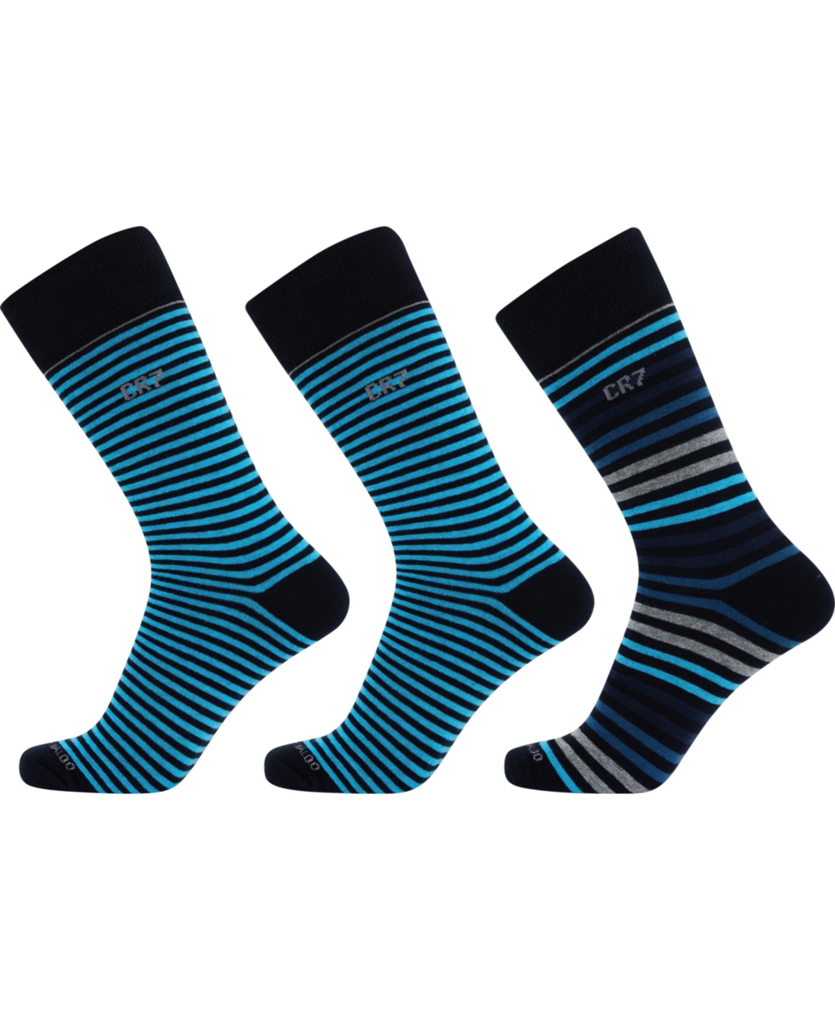 Men's Fashion Socks in Gift Box, Pack of 3 - Blue, Black, Gray