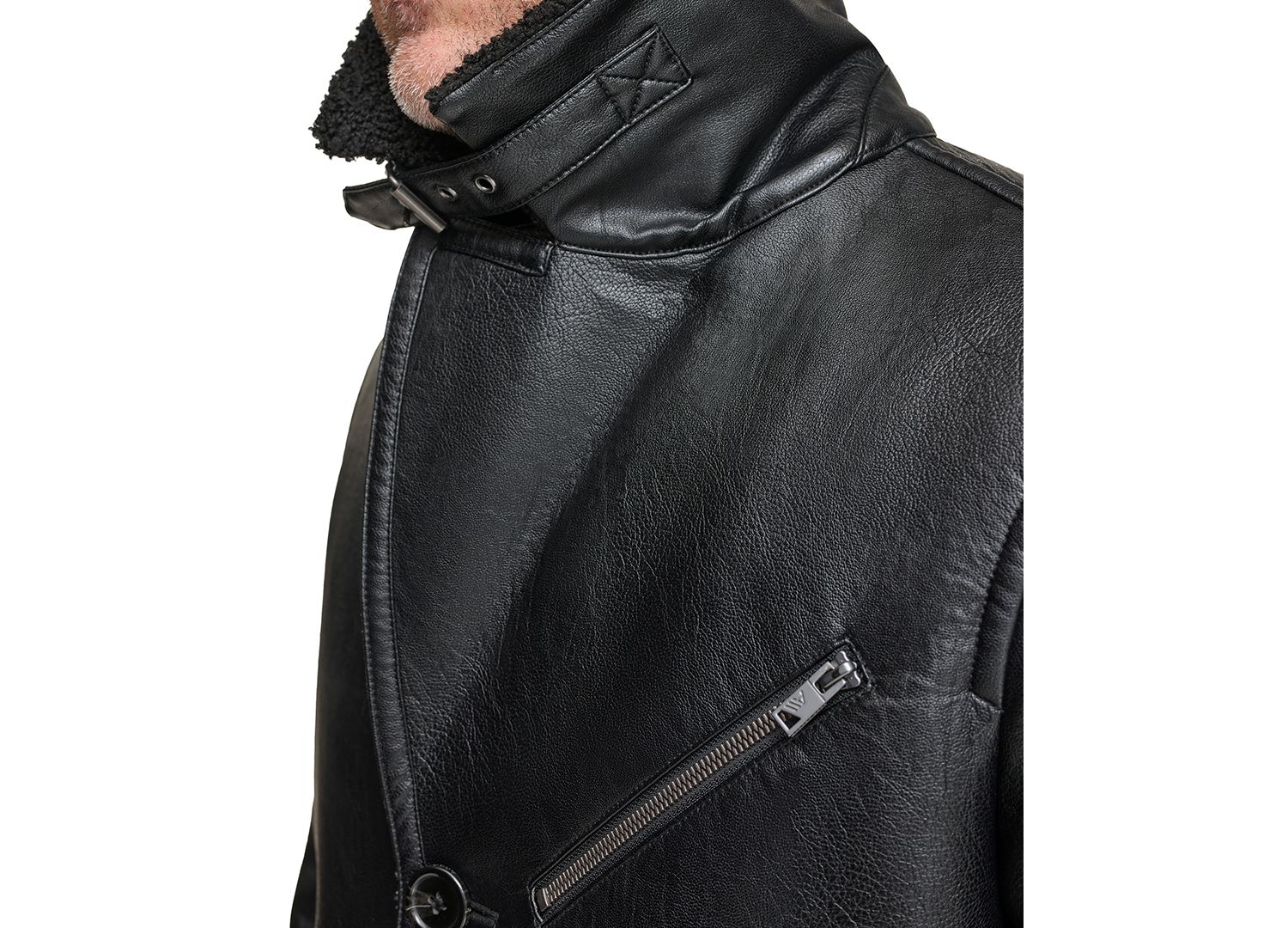 Men's Condore Faux-Shearling Top Coat