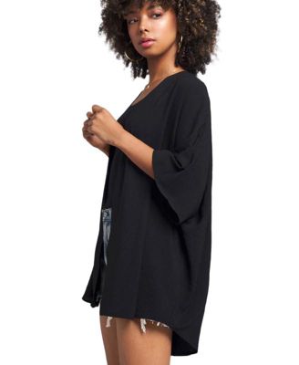 Women's Mila Very Oversized Lightweight Crinkled Fabric Kimono