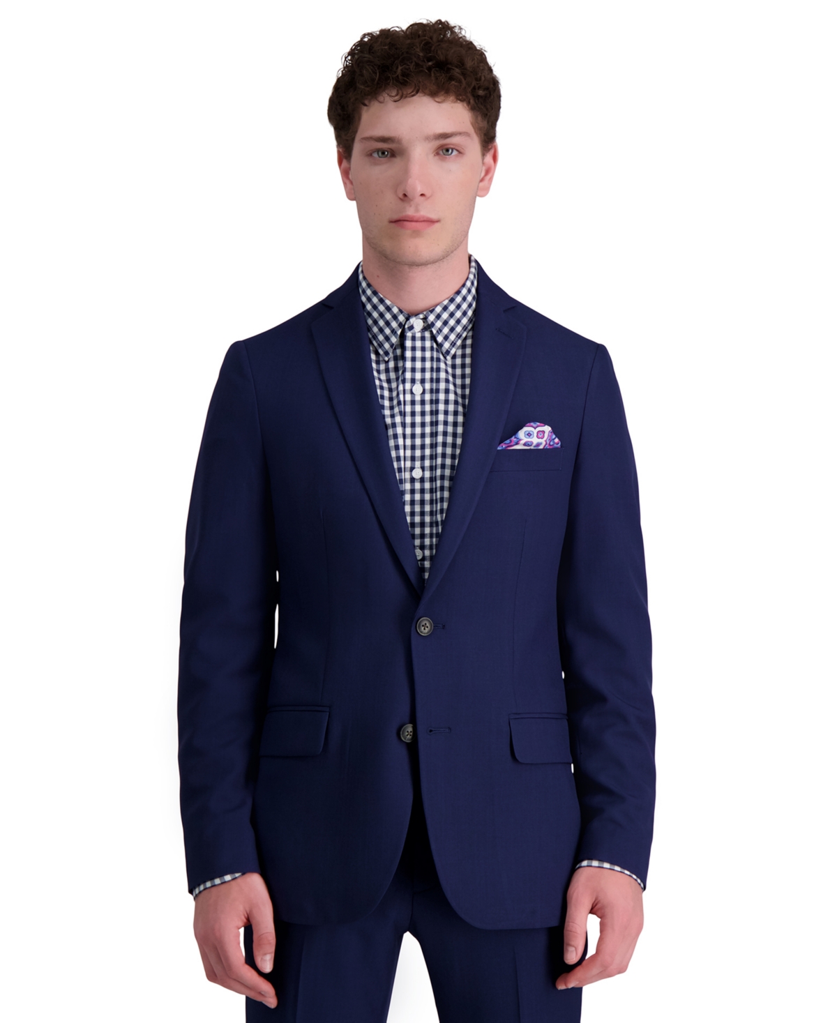 Men's Smart Wash Slim Fit Suit Separates Jackets - Midnight