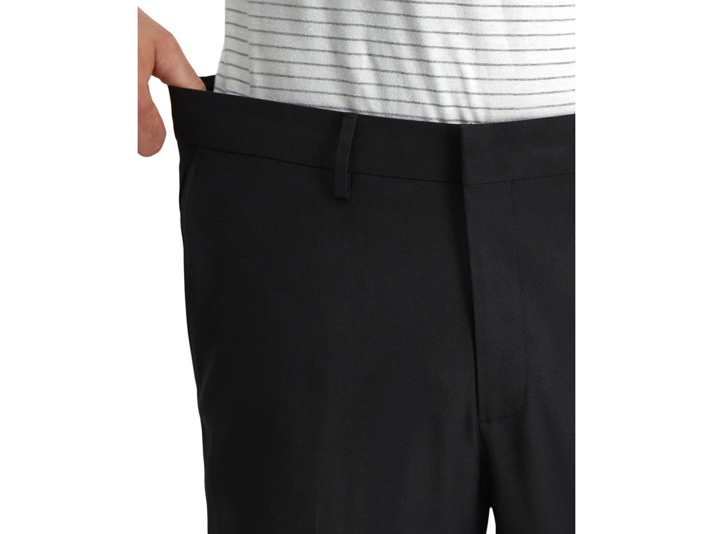 Мужские брюки Haggar Smart Wash® Slim Fit Suit Separates, цвет: Чёрный — фото 9