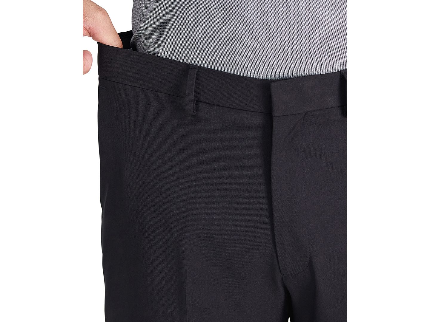 Мужские брюки Haggar Smart Wash® Classic Fit Suit Separates, цвет: Чёрный — фото 5