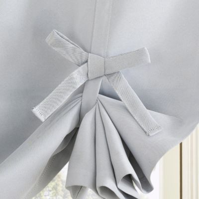 Preston Energy Saving Blackout Rod Pocket Window Tie-up Shade