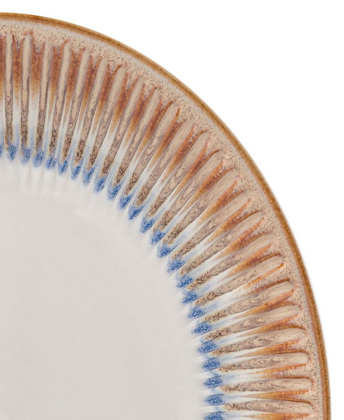 Pfaltzgraff Hensley Green – Set Di Stoviglie In Gres Da 12 Pezzi, Servizio Per 4, Con Motivo A Cresta Verde E Smalto Reattivo - 5