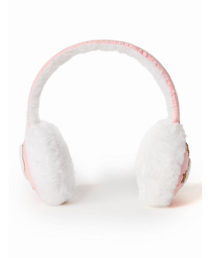 InMocean Rainbow Sugar Big Girls Earmuff with Patches and Glove, 2