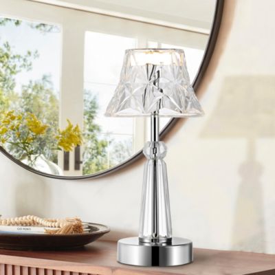 Madelyn Bohemian Classic Acrylic Rechargeable Integrated LED Table Lamp