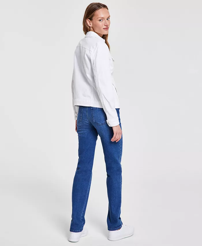 Petite Amanda High Rise Straight-Leg Jeans, Petite & Petite Short - thumbnail 6
