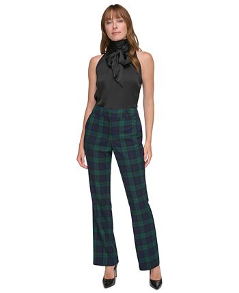 Tommy Hilfiger Women's Mid-Rise Bootcut Trousers - Macy's