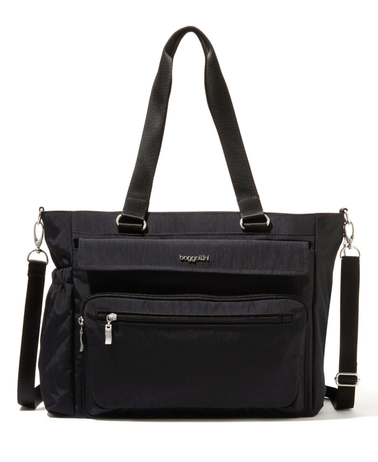 Женская сумка Baggallini Modern Extra Large Laptop Tote, цвет: Чёрный — фото 1