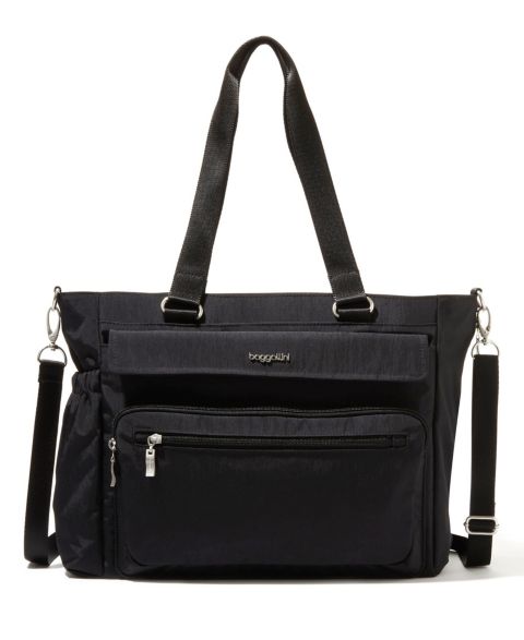 Женская сумка Baggallini Modern Extra Large Laptop Tote, цвет: Чёрный