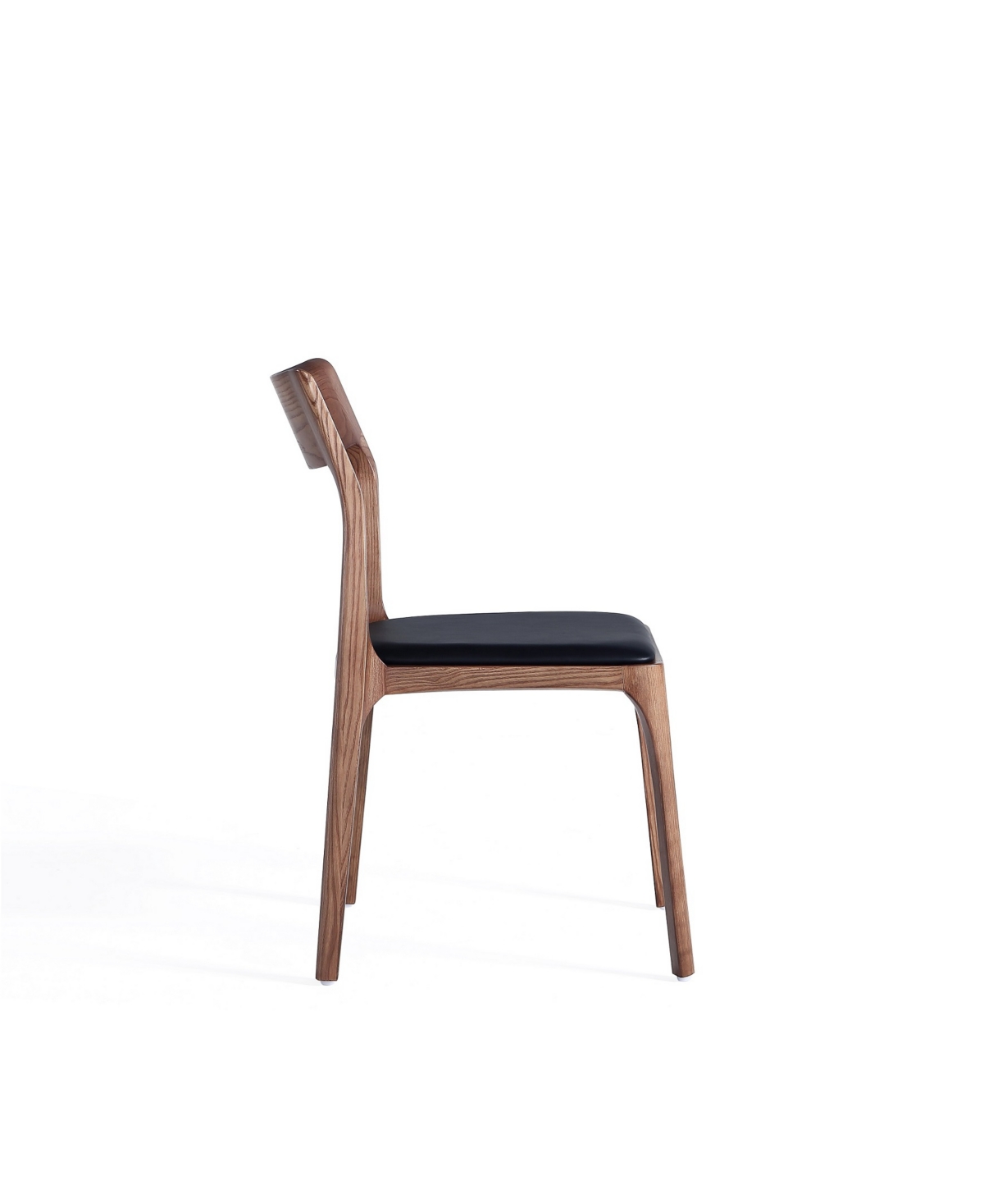 MANHATTAN COMFORT MODERNO 2-PIECE FAUX LEATHER UPHOLSTERED STACKABLE DINING CHAIR SET 