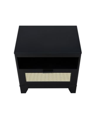 Sheridan 2-Piece 1-Drawer Cane Nightstand Set