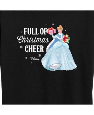 Air Waves Trendy Plus Size Disney Cinderella Christmas Cheer Graphic T-shirt