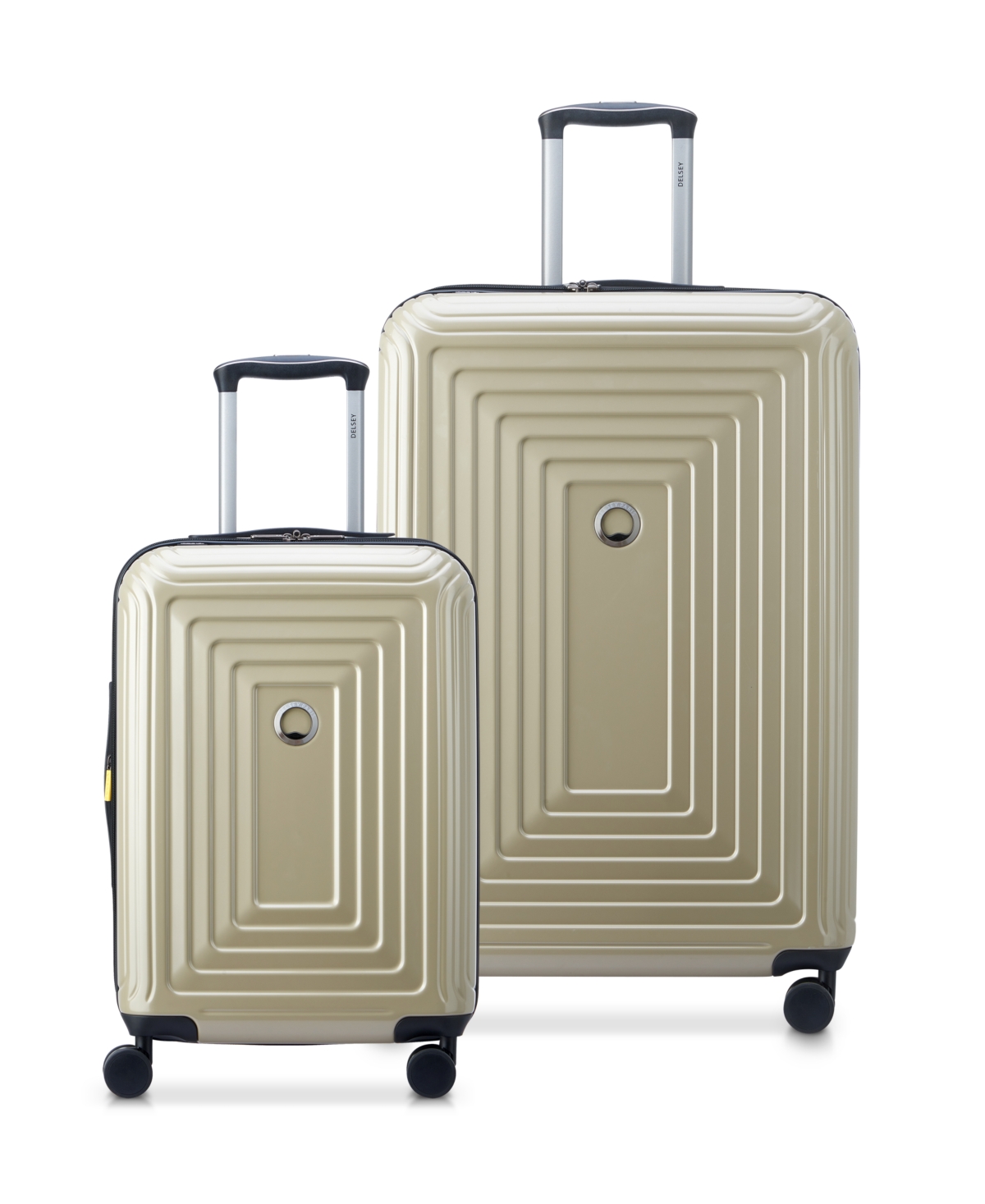 Delsey Corsica 2 Piece Hardside Luggage Set, Carry-on And 27" Spinner In Glossy Bronze