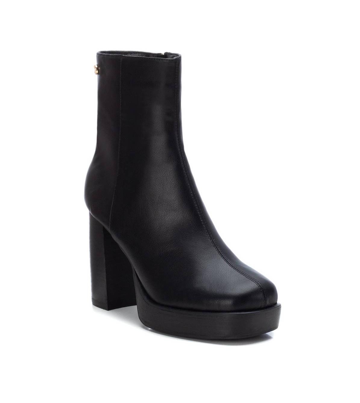 Women's Block Heel Boots By Xti - Black