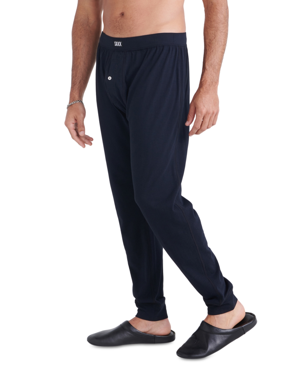 Saxx Men's Droptemp Cooling Relaxed Fit Sleep Pants In Black