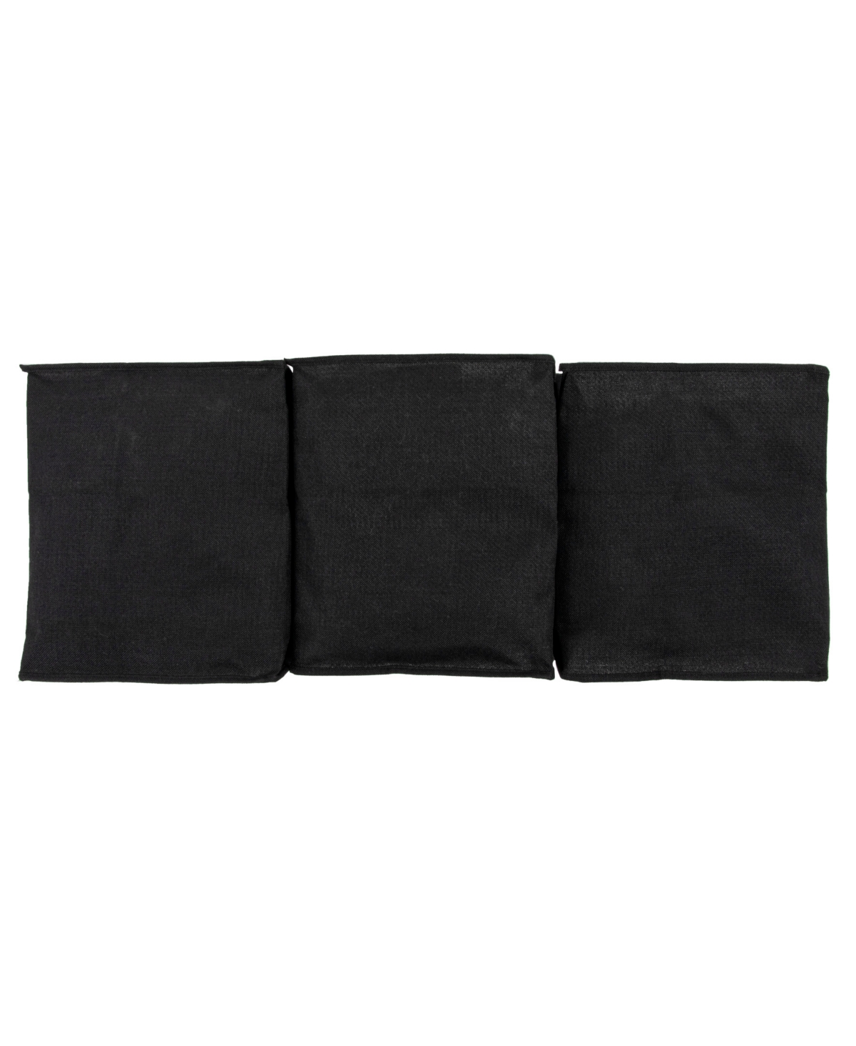 Shop Household Essentials Under Bed Zippered Sweater Storage Bags With Clear Vision Panel, Set Of 3 In Black