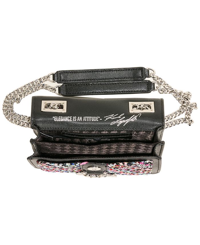 KARL LAGERFELD PARIS Corinne Tweed Shoulder Bag Macy's