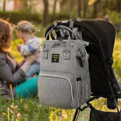 Wide Open Frame Diaper Bag Backpack