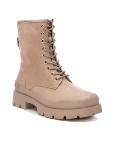 Женские ботинки XTI Suede Lace-Up, цвет: Бежевый / Хаки