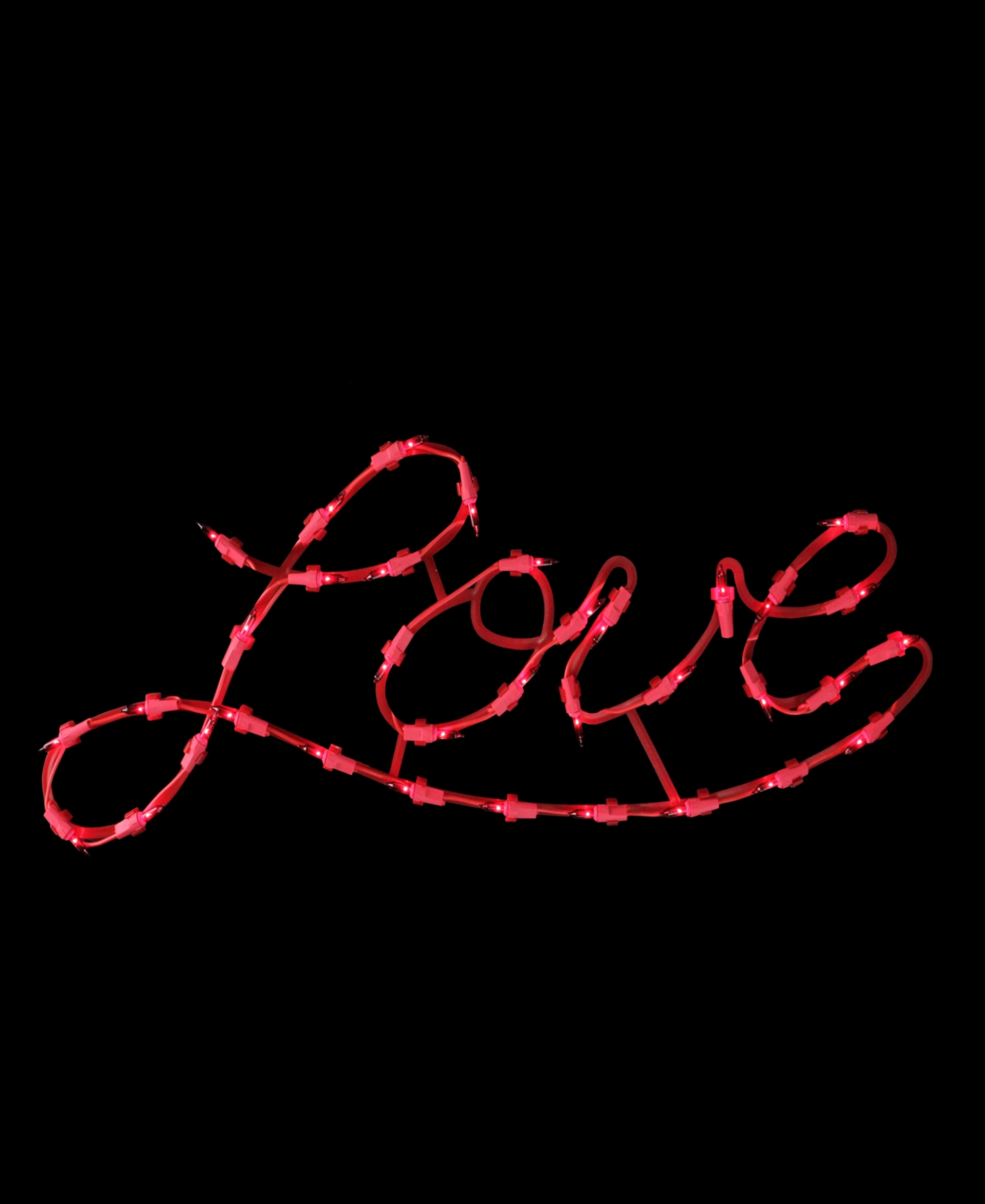 Shop Northlight 17" Lighted Love Script Valentine's Day Window Silhouette Decoration In Red
