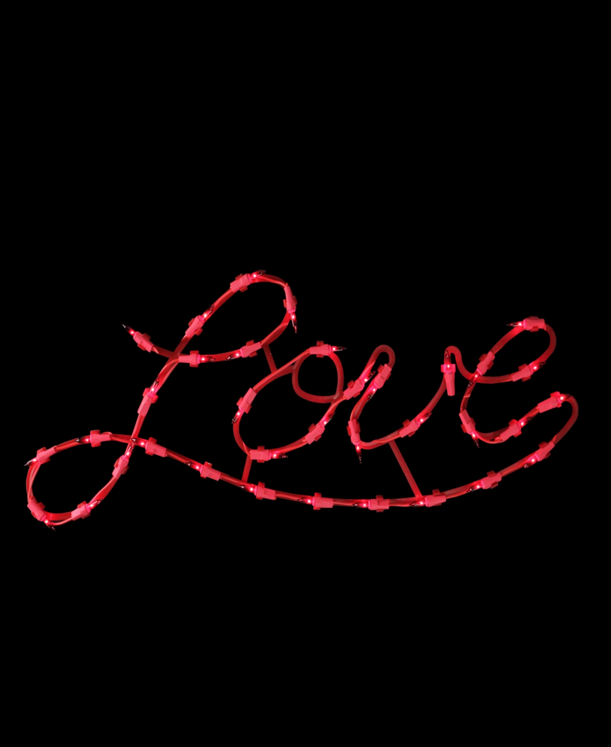 Northlight 17" Lighted Love Script Valentine's Day Window Silhouette Decoration In Red