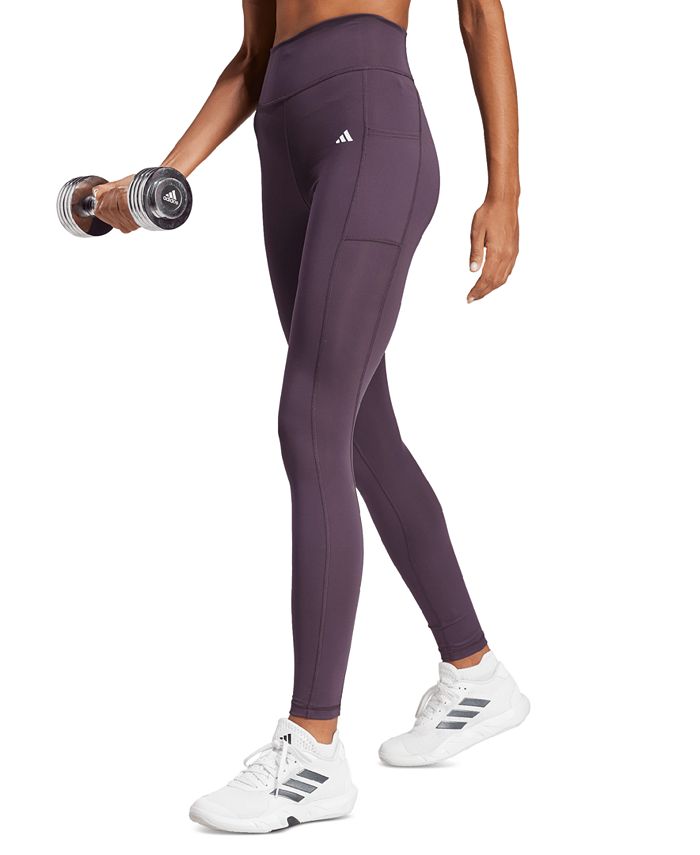 adidas Women s Optime Moisture Wicking Full Length Leggings Macy s