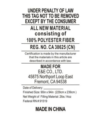 HeiQ Smart Temp Oversized Down Alternative Comforter, Full/Queen