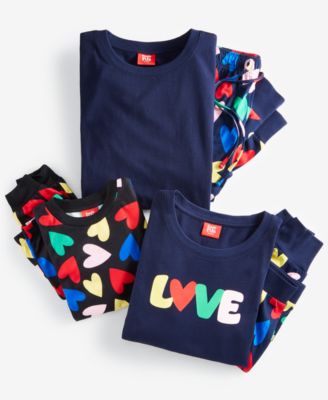 Family Pajamas - Hearts Matching Pajamas Set