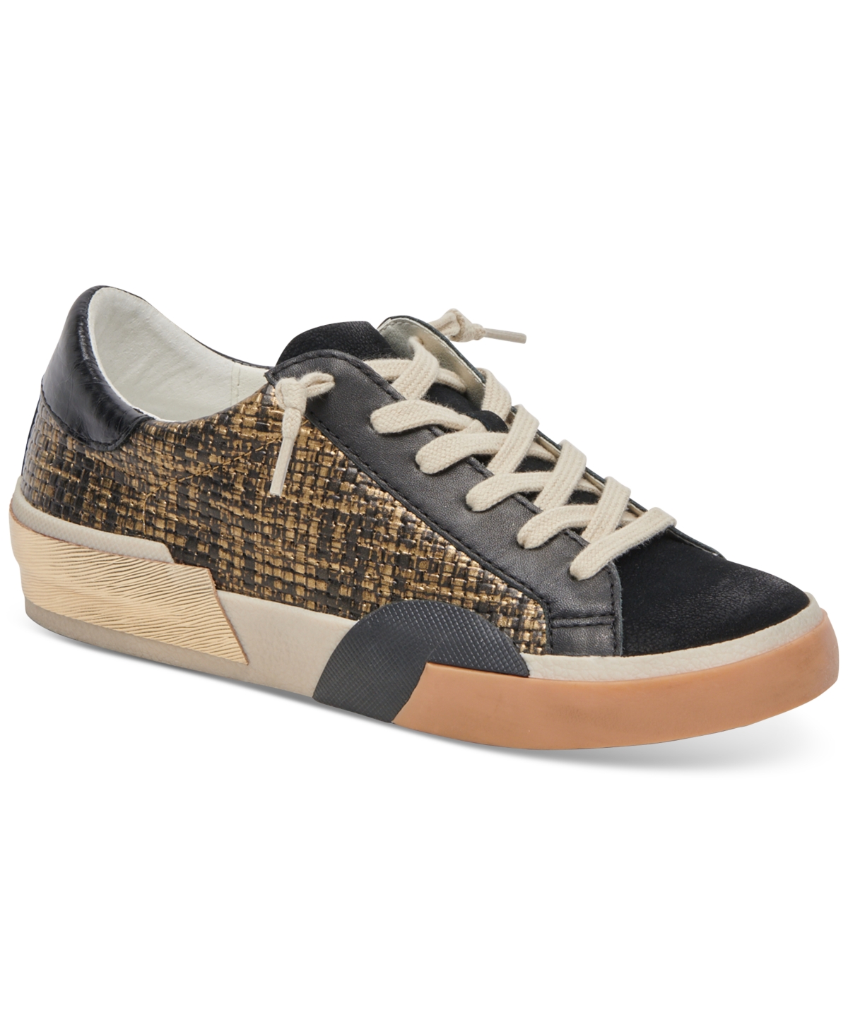 Dolce Vita Women's Zina Lace Up Sneakers In Bronze,black