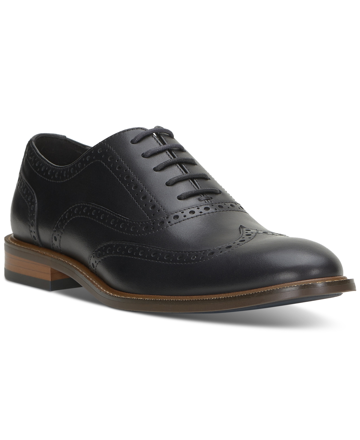 Shop Vince Camuto Men's Lazzarp Wingtip Oxford Dress Shoe In Black,black
