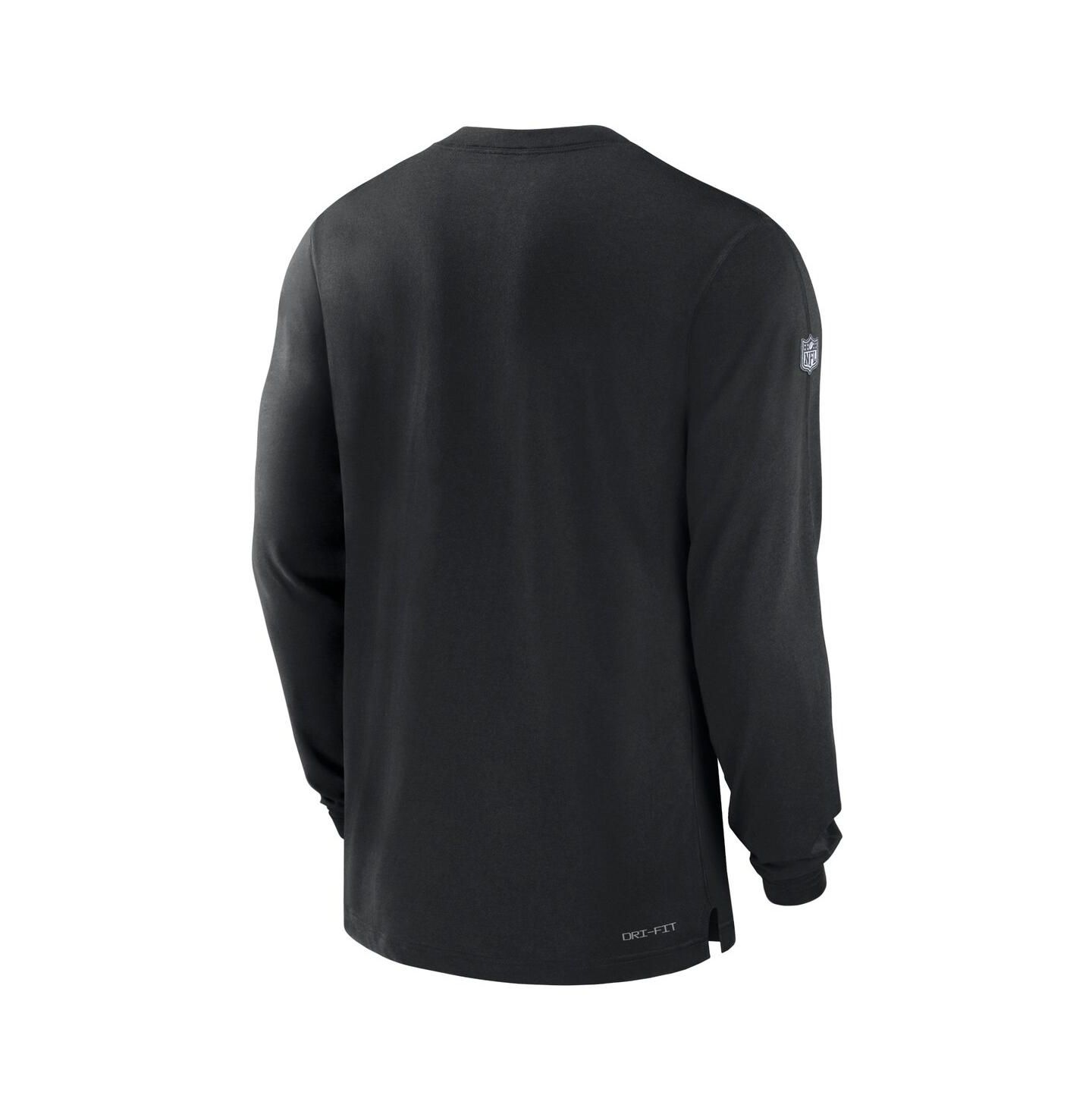 Мужская футболка Nike Black New York Jets 2023 Sideline Performance Long Sleeve — фото 2