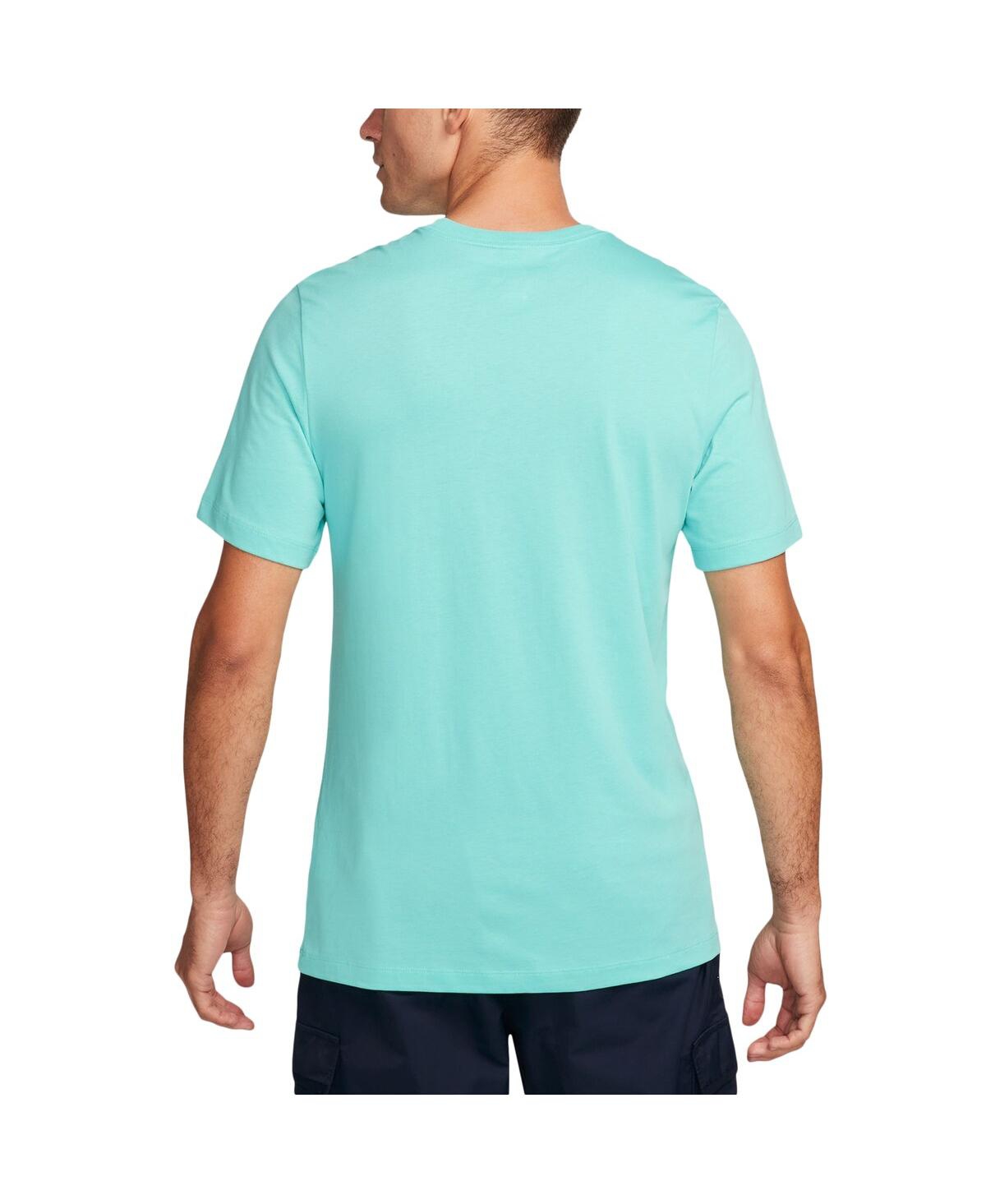 Shop Nike Men's  Aqua Barcelona Air Max 90 T-shirt