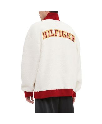 Men's Cream Kansas City Chiefs Jordan Sherpa Quarter-Zip Sweatshirt