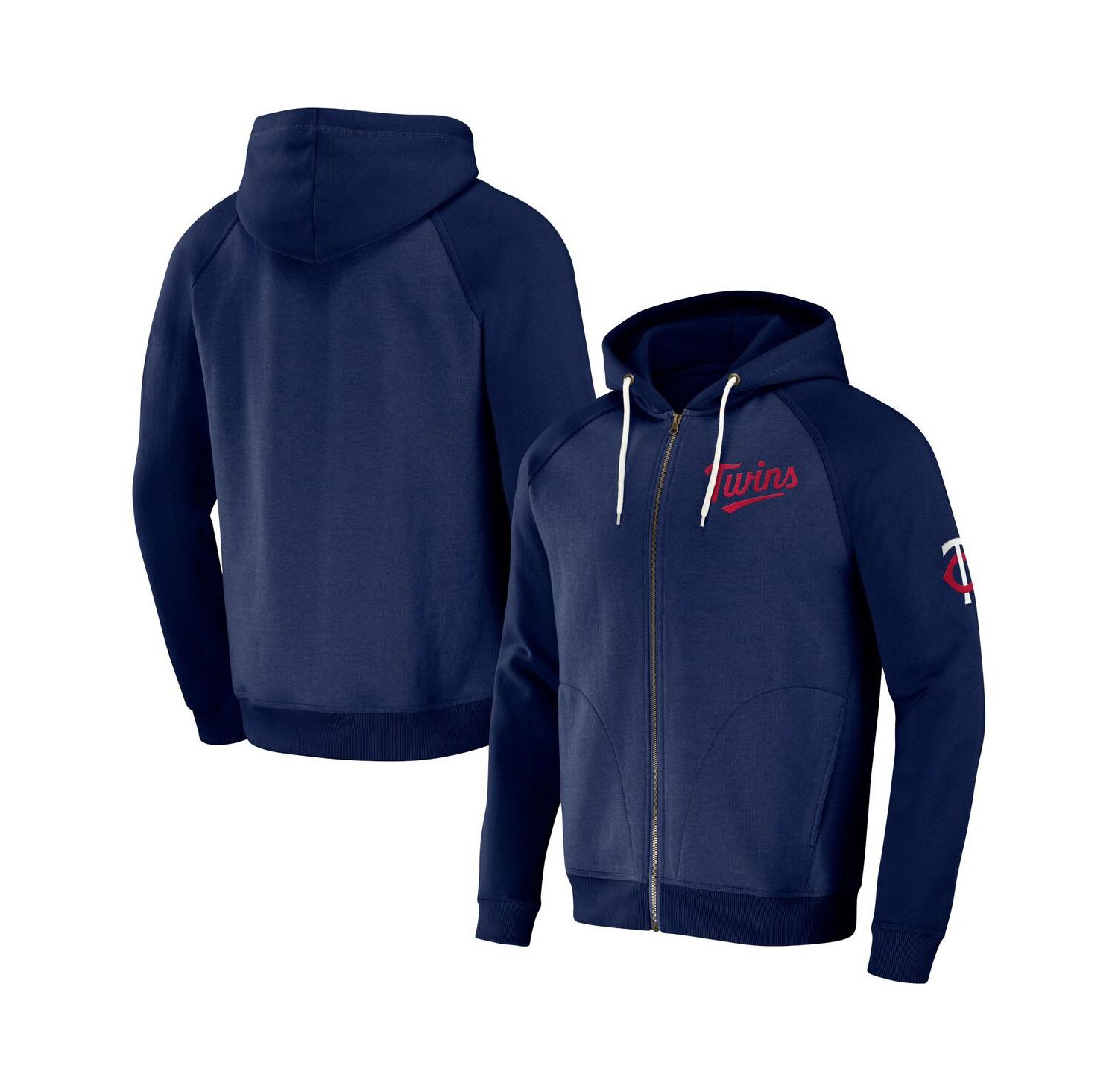 Men's Darius Rucker Collection by Navy Minnesota Twins Raglan Full-Zip Hoodie