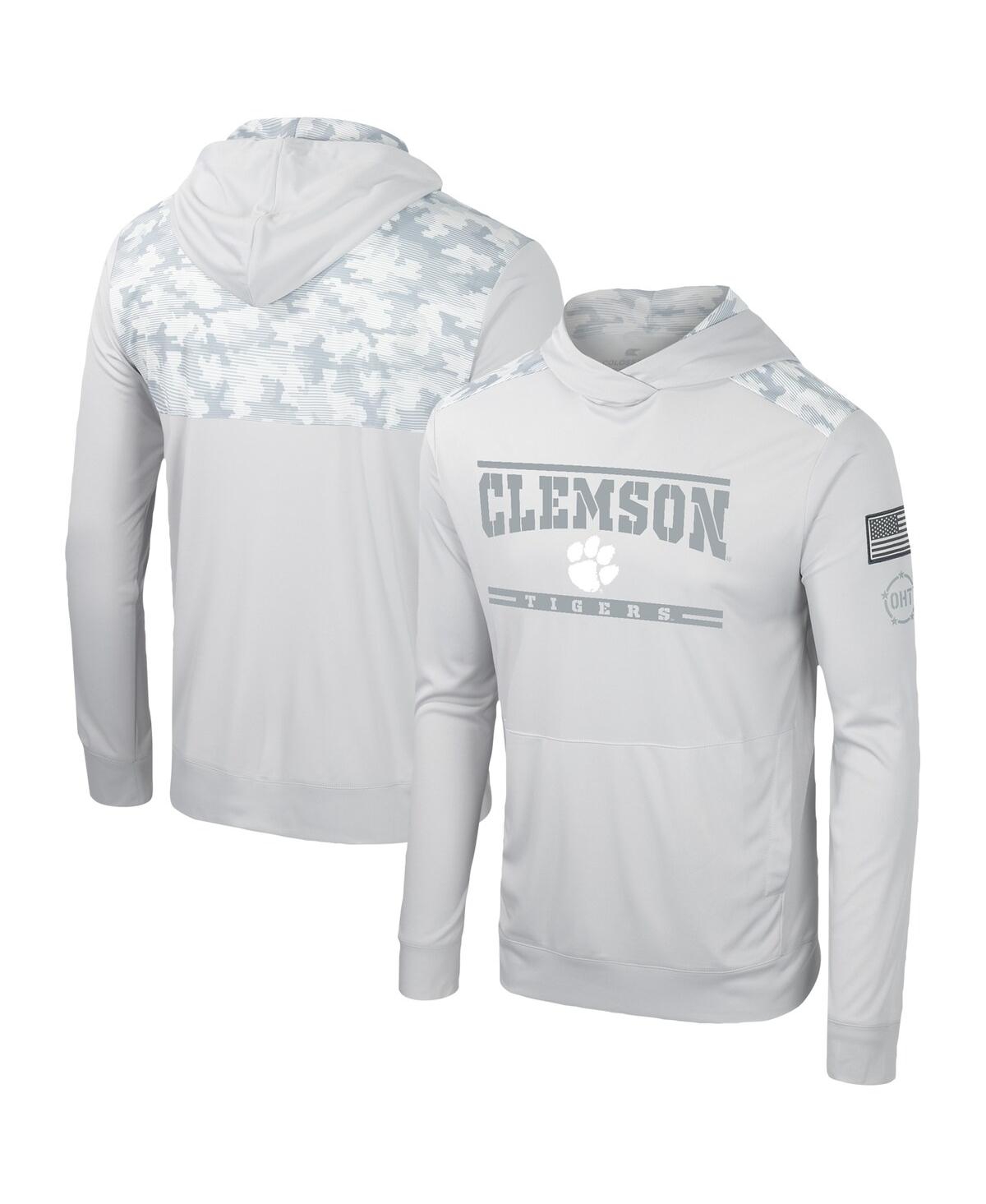 Gray clemson hoodie store