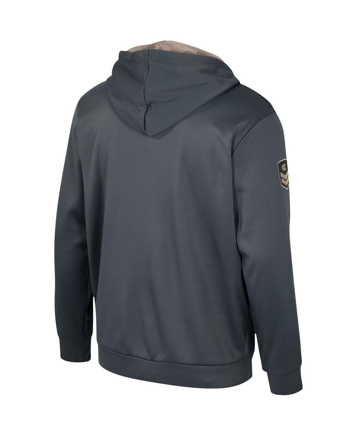 Shop Colosseum Men's  Charcoal Michigan State Spartans Oht Military-inspired Appreciation Pullover Hoodie