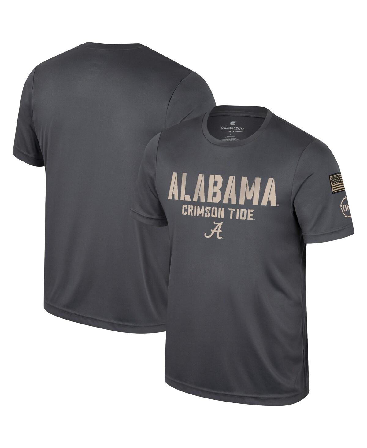 Shop Colosseum Men's  Charcoal Alabama Crimson Tide Oht Military-inspired Appreciation T-shirt