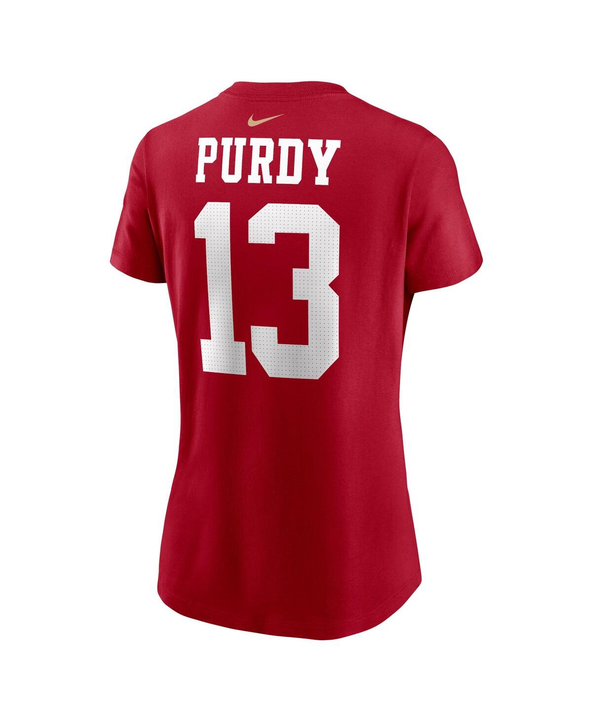 Nike Women's  Brock Purdy Scarlet San Francisco 49ers Player Name And Number T-shirt In Scarlet