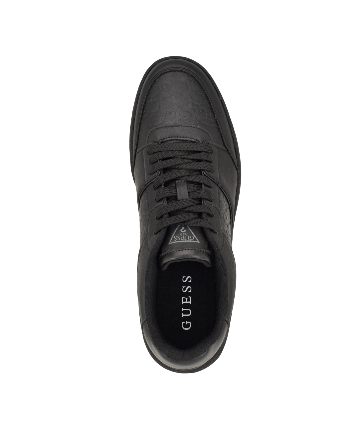 Guess Men's Nivi Lace Up Low Top Fashion Sneakers - Gum Logo Multi